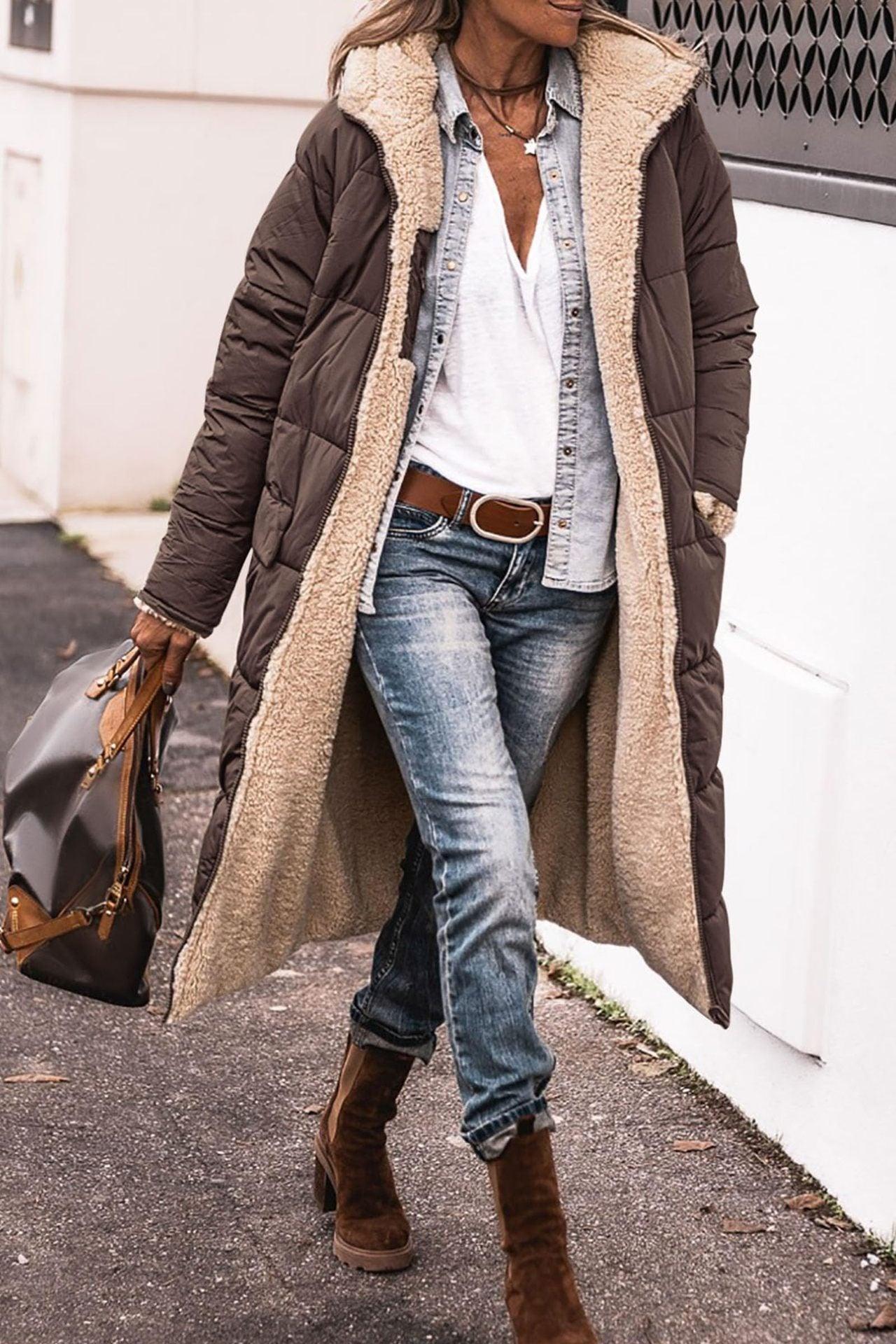 Veste à capuche doublée polaire Rancher – Un vêtement d'extérieur confortable et élégant pour cow-girl en toute occasion