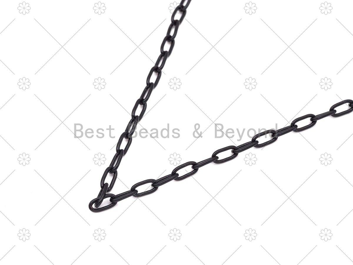 NEW!!! Colorful Enamel Paperclip Chain, 3-4mm Unfinished Paper clip Chain By Yard, Thin Paper Clip Chain, Wholesale Chain, sku#LX05