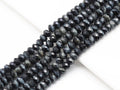 High Quality Dark Blue Faceted Rondelle Tiger Eye Beads, Sku#UA259