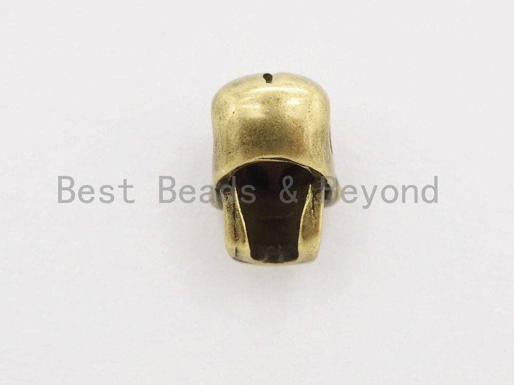 Antique Style Mini Skull Bead, Paracord Survival Bracelet Beads, Big Hole Skull Spacer Beads, Men's Jewelry Findings,7x7x10mm,sku#Y115
