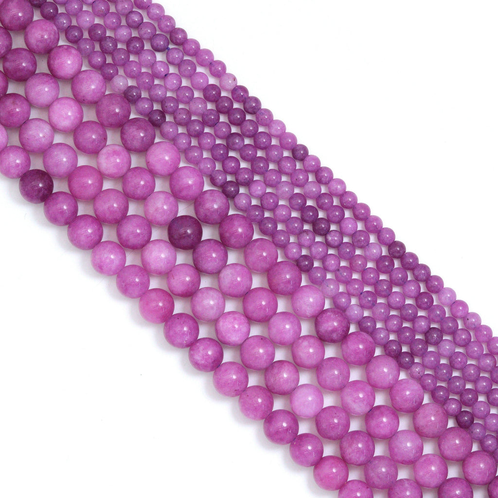 Kunzite Jade Round Smooth Beads, Sku#U2226