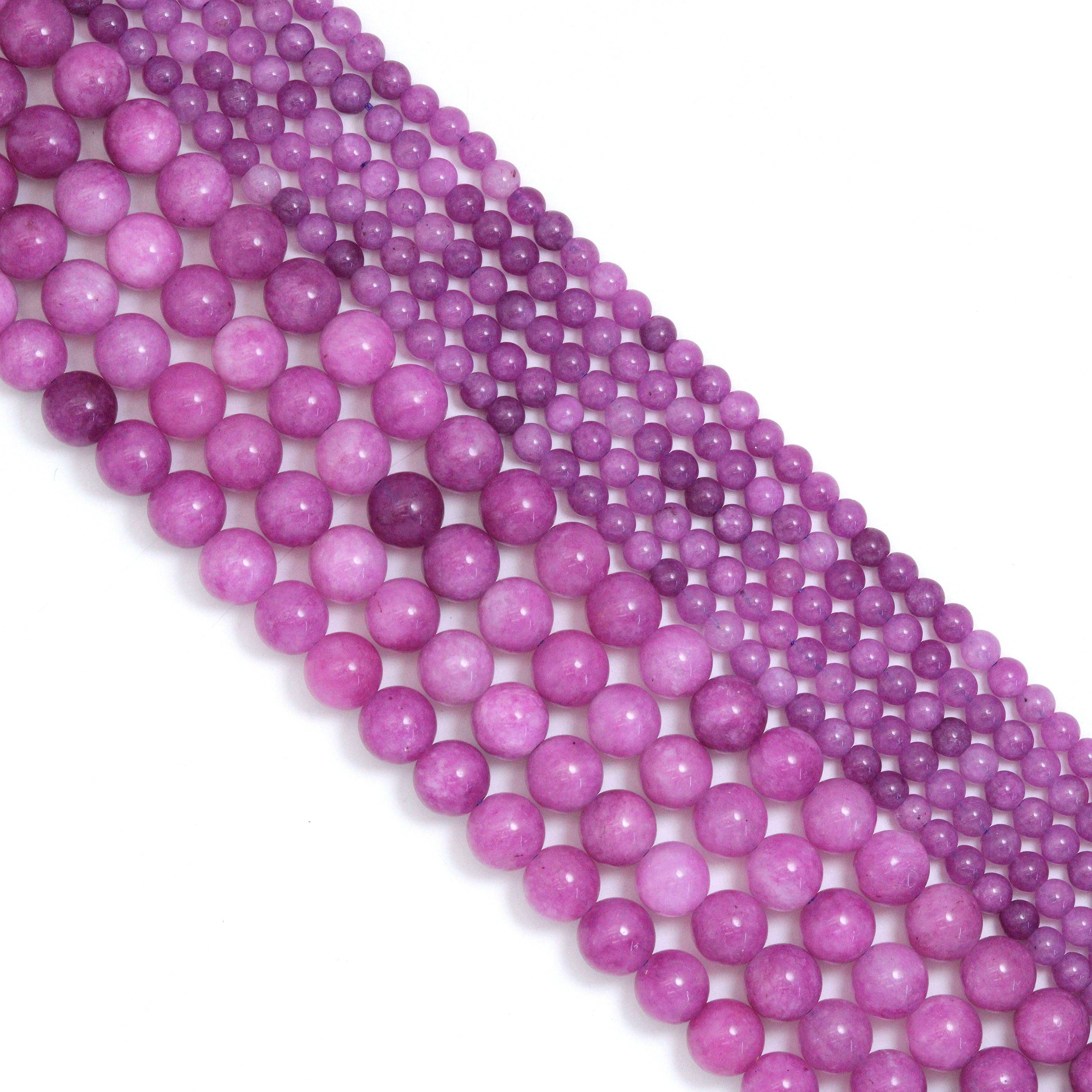 Kunzite Jade Round Smooth Beads, Sku#U2226