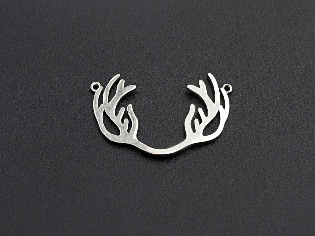 Antler Shape Pendant/Charm, Anteler Pendant, Silver/Gold/Black/Rose Gold Tone, 18x27mm,Sku#Z582
