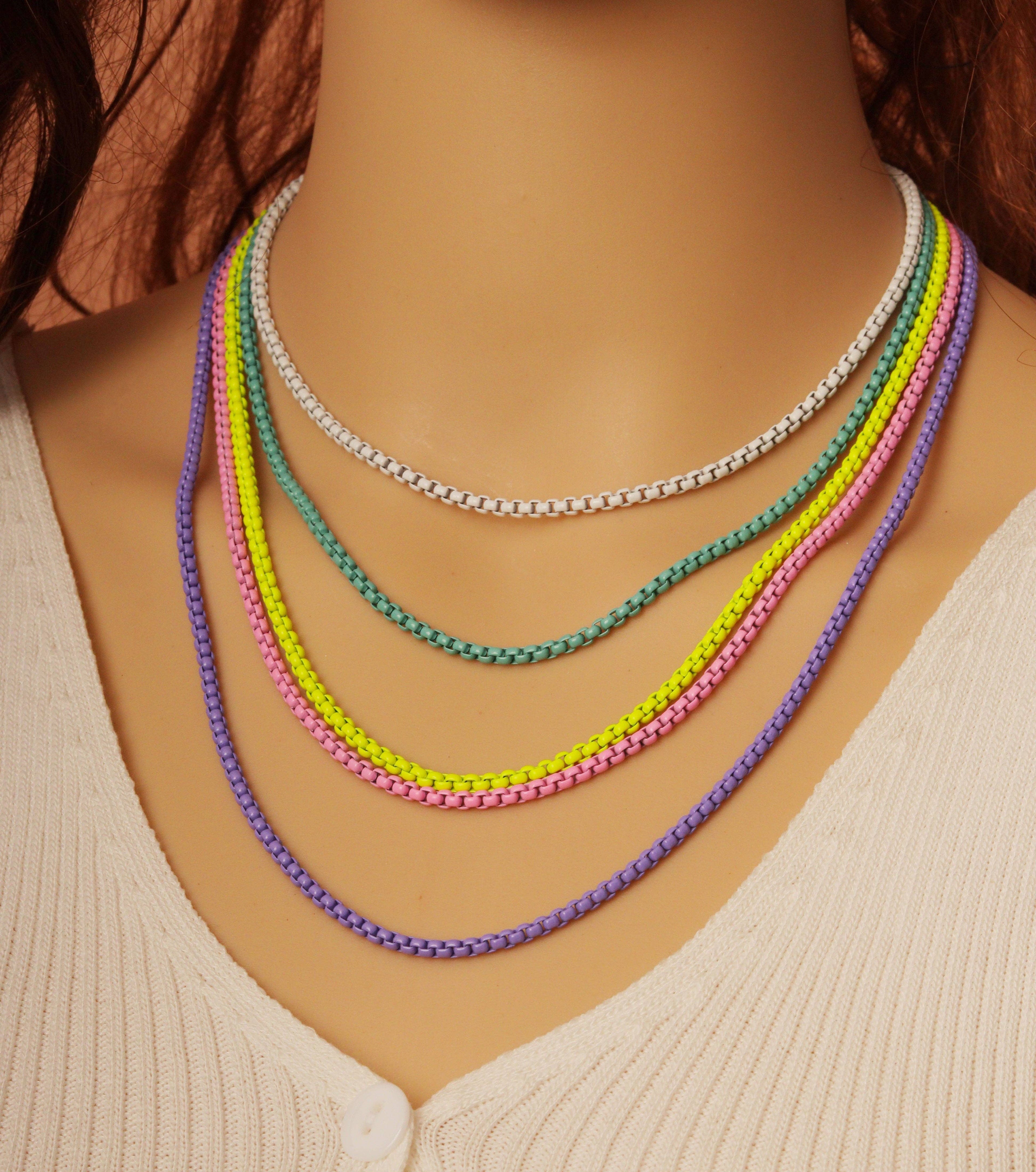 Colorful Multi Layers Necklaces, sku#EF261