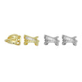 Gold Baguette CZ ear cuff, Sku#LX712