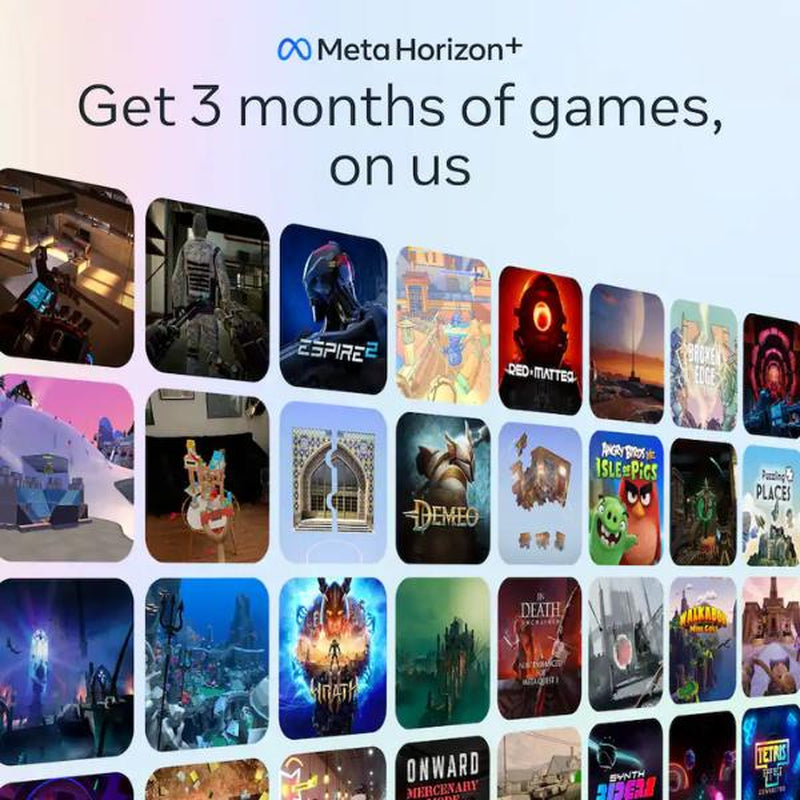Meta Quest 3S 128GB VR Headset with Dual Controllers and Enhanced Immersive Experience for Gaming and Virtual Reality