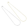 Gold Silver Satelliate cylinder Tube Chain Adjustable Necklace, Sku#LD604