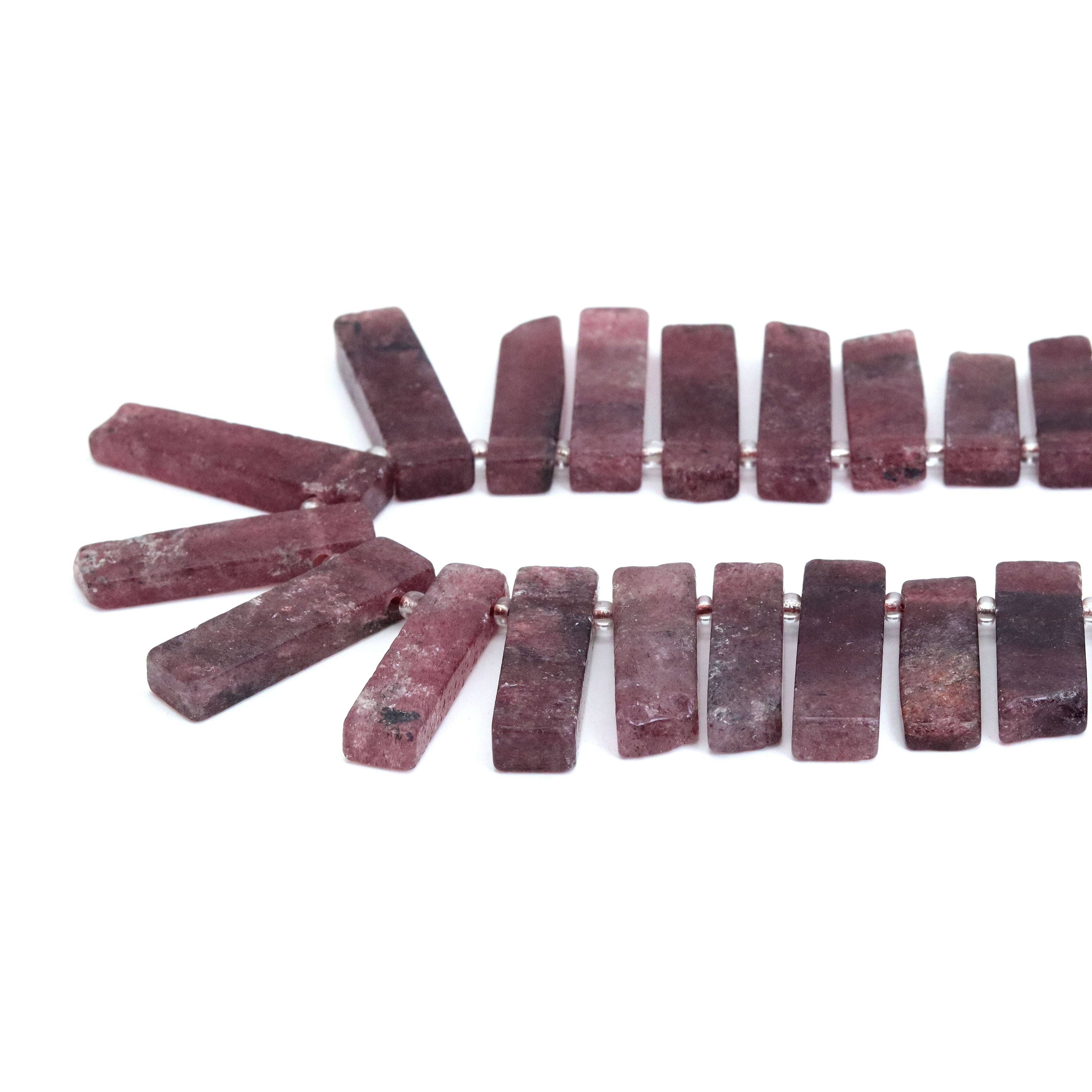 25-47mm Gemstone Long Slice Beads, Sku#U1817