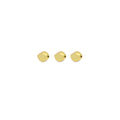 Matte Blushed Gold Faceted Oval Spacer Beads, Sku#A198