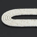 White Turquoise Rondelle Smooth Beads, Sku#U1833