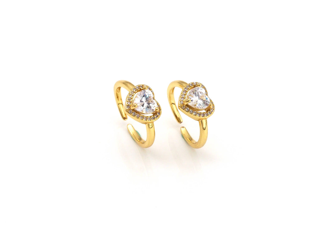 Diamond CZ Heart Ring,X236