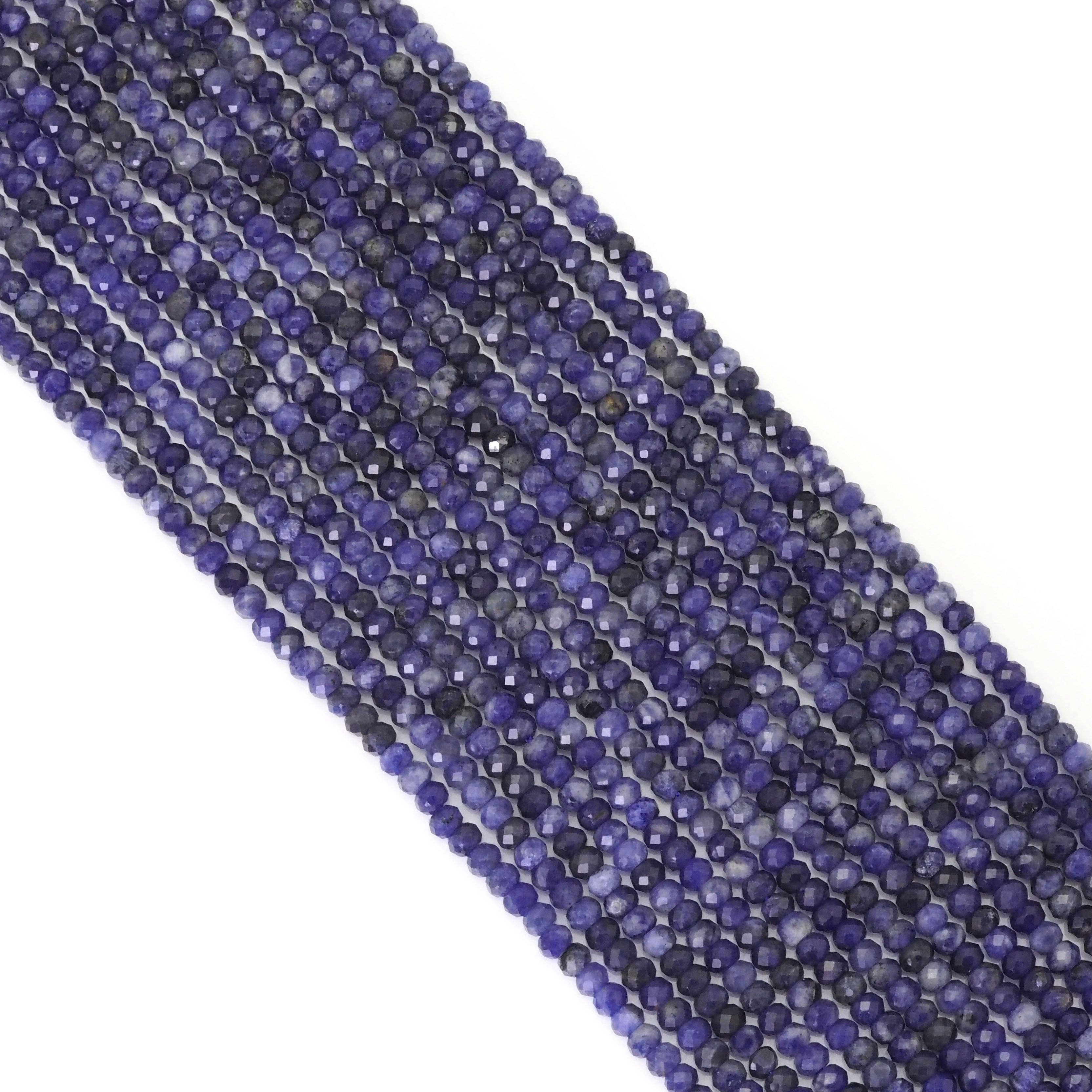 3x4mm Sodalite Faceted Rondelle Beads, Sku#U1706