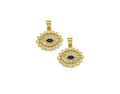 CZ Evil Eye Charm, Sku#JL91