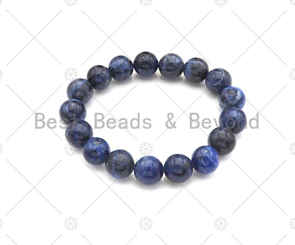 Blue Sodalite Stretchy Bracelet, Sku#EF31
