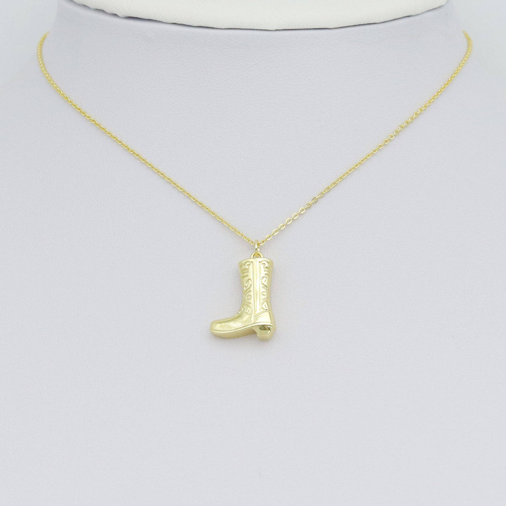 Gold Silver 3D Boots Shape Charm Pendant, Sku#A442