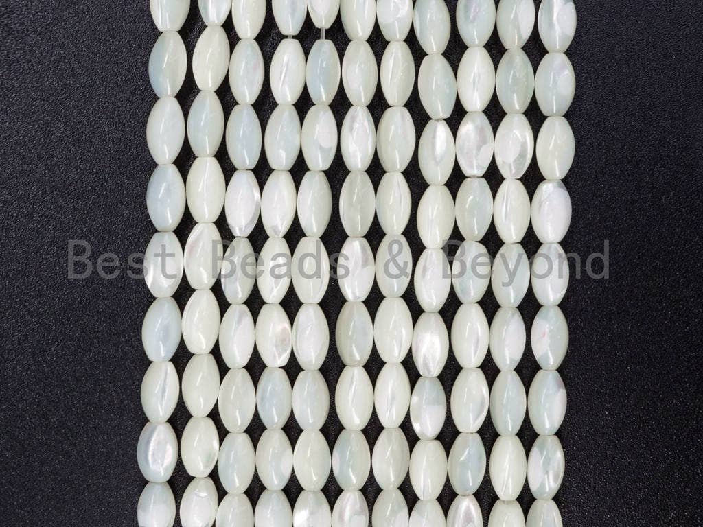 3x6/5x8/6x9/6x12/6x15/8x10/9x12mm  White Mother of Pearl, Drum/Barrel shaped Beads, White Shell Beads, 15.5inch Full Strand, sku#T36