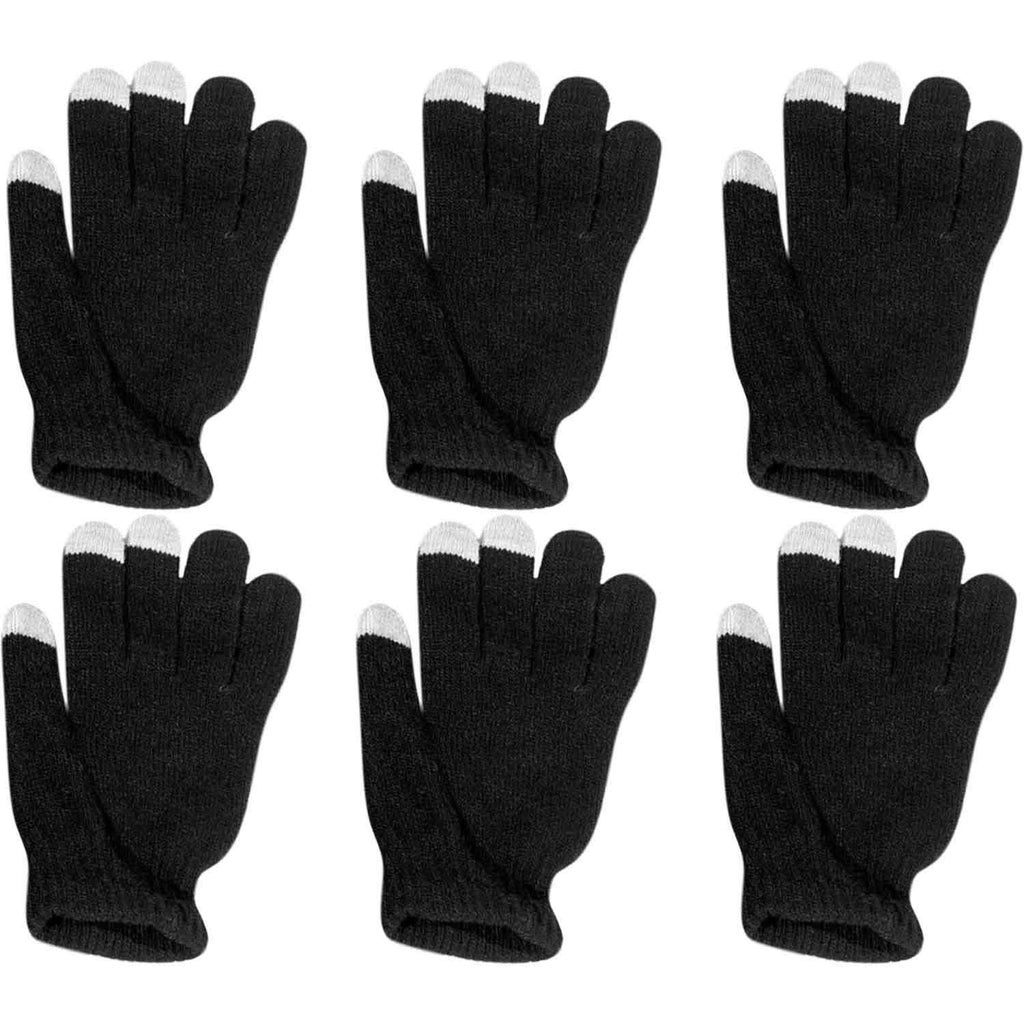 6 Paires : Gants unisexes ultra-doux et confortables compatibles avec les écrans tactiles