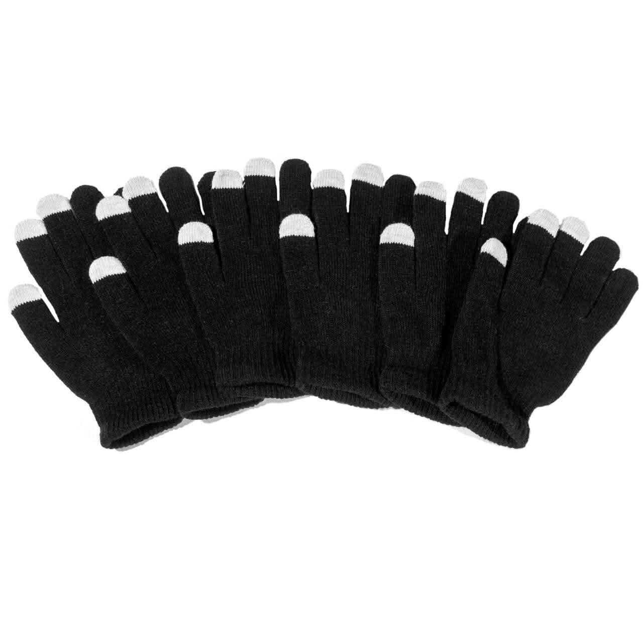 6 Paires : Gants unisexes ultra-doux et confortables compatibles avec les écrans tactiles