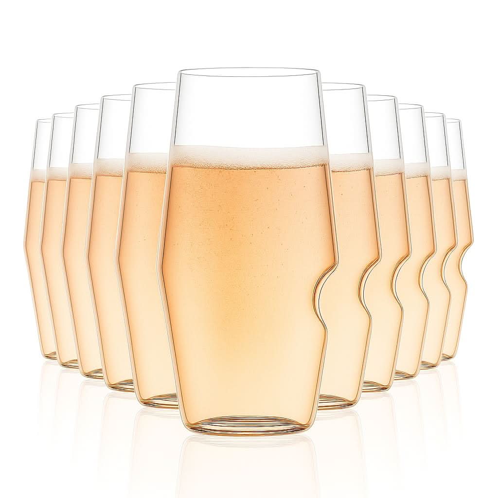 govino Unbreakable Stemless Flute Glass 9 oz – Set of 12