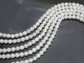 Mystic Coated Natural Faceted White Jade Beads, 6mm/8mm/10mm Natural White Gemstone Beads, Natural Jade Beads, 15.5inch strand, SKU#UA218