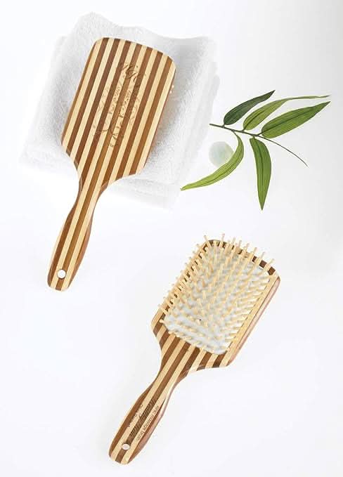 Olivia Garden Healthy Hair Eco-Friendly Bamboo Ionic Massage Hair Brush - HH-4