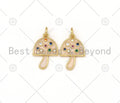 Colorful CZ Micro Pave Mushroom Shape Pendant/Charm,SKU#Z1392