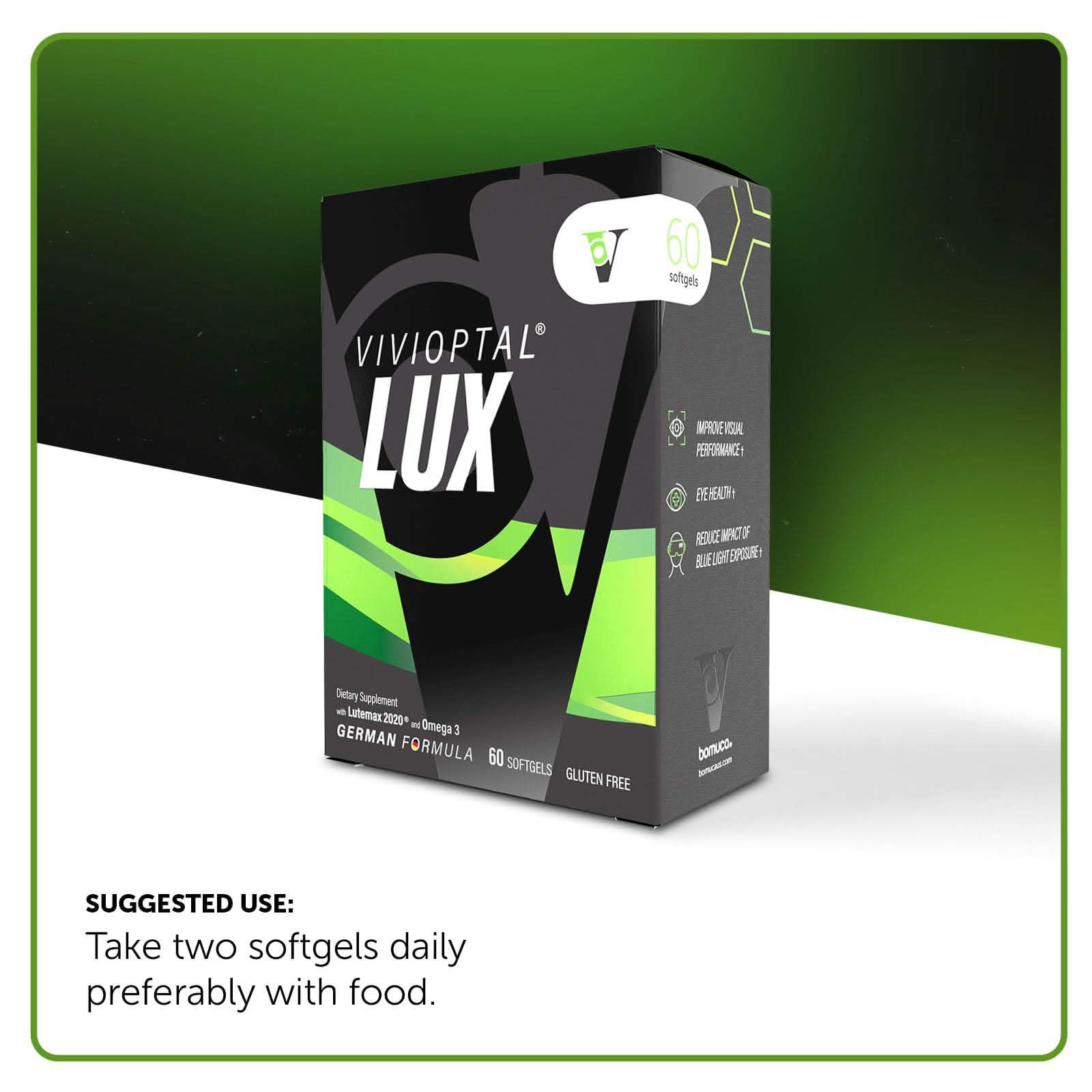 Vivioptal for Men, 30 Softgels + Vivioptal Lux, 60 Softgels, Multivitamin & Multimineral, Gluten Free, German Formula