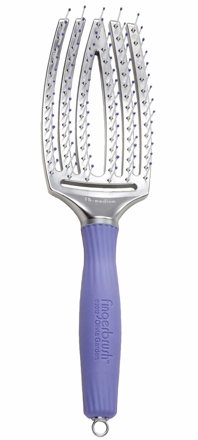 Olivia Garden Fingerbrush Curved & Vented Paddle Hair Brush FB-LG