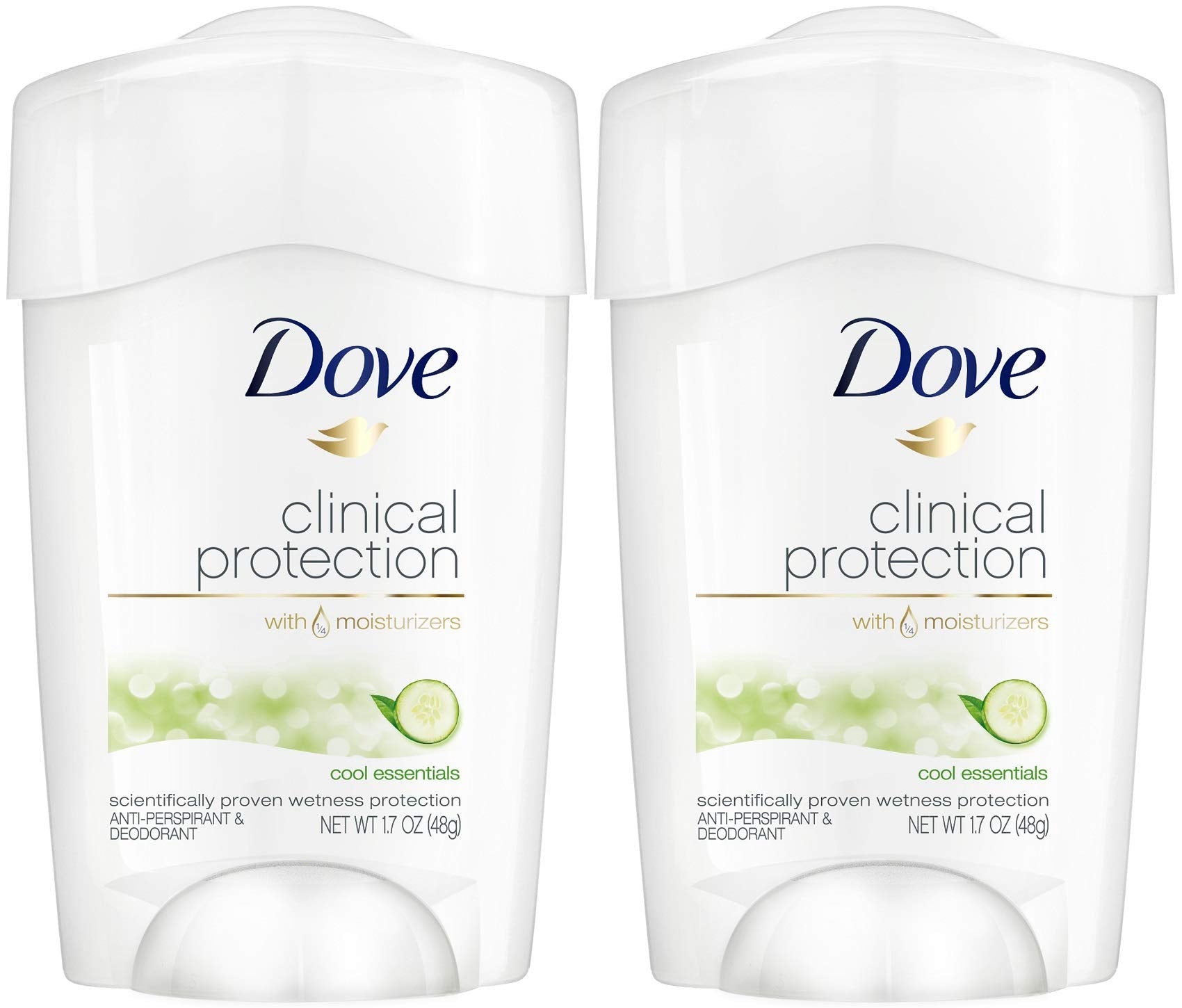 Déodorant anti-transpirant Dove Protection Clinique Cool Essentials 48 g