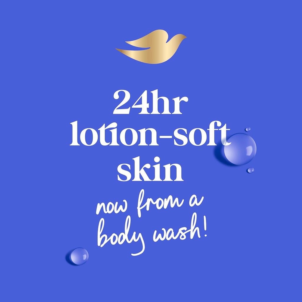 Gel douche Dove aux nourrissants naturels pour une peau instantanément douce et une nutrition durable, Nettoyant hydratant en profondeur qui élimine efficacement les bactéries tout en nourrissant votre peau, 591 ml (lot de 4)