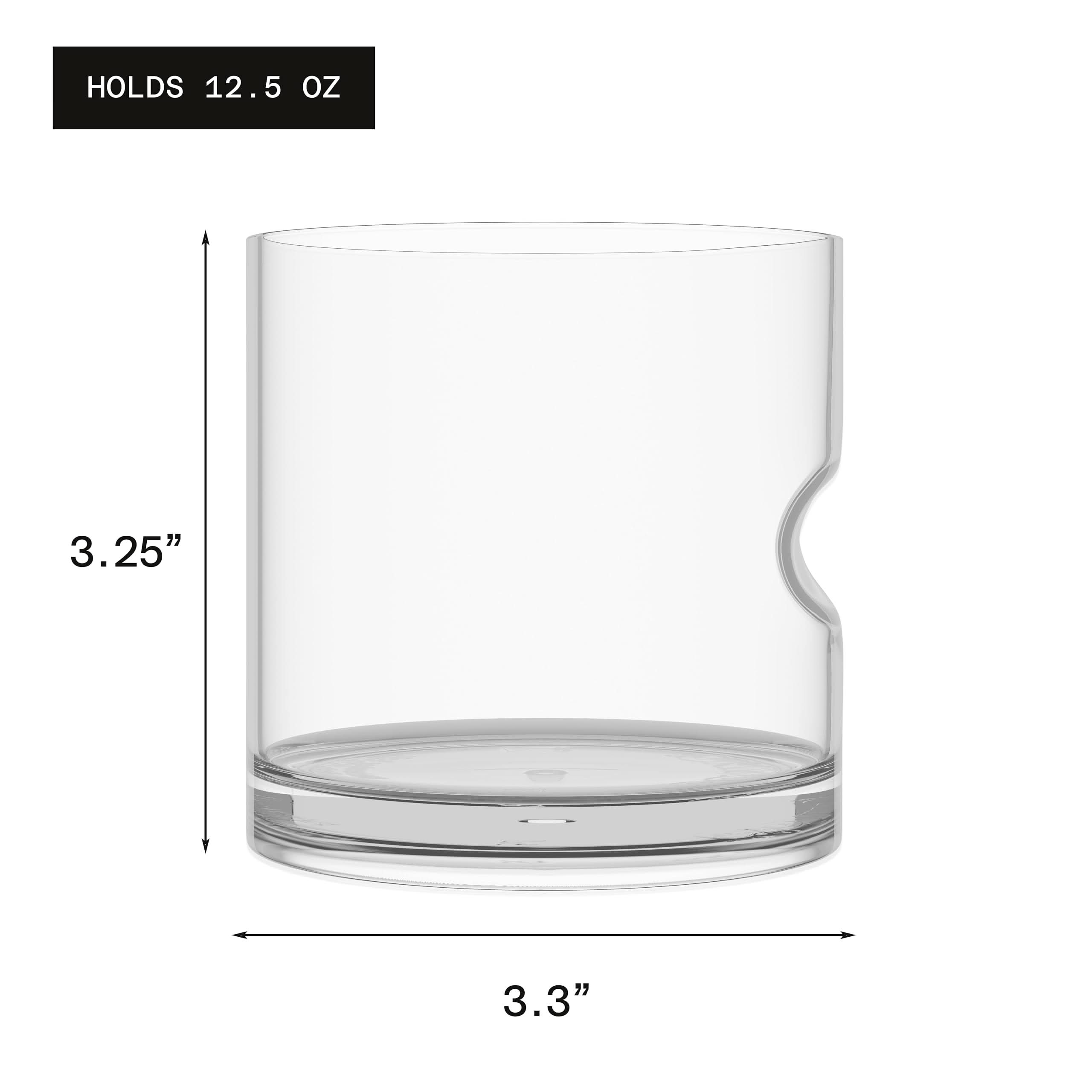 Govino Unbreakable Rocks Whiskey Glass 12.5 oz – Set of 12
