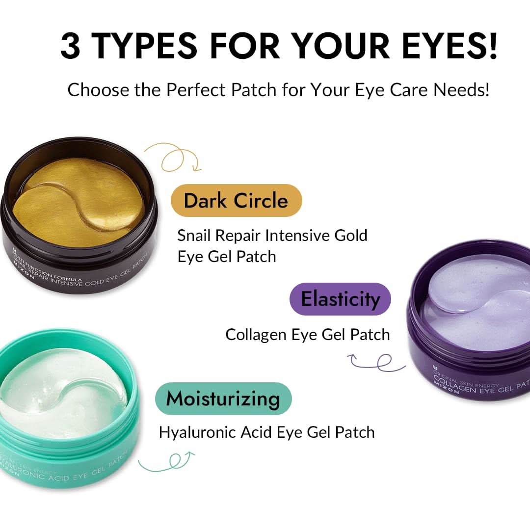 MIZON Snail Repair Intensive Gold Eye Gel Patch Masks - 60 pieces