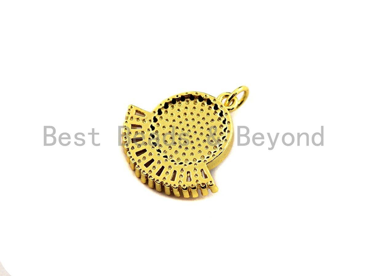 Enamel Colorful Big Evil Eye With eyelash Pendant,CZ Micro Pave Oil Drop pendant,Enamel pendant,Enamel Jewelry,19mm,sku#Z655