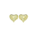 Vintage Gold Heart Stud Earrings, Sku#LD626