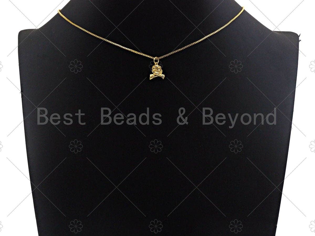 CZ Micro Pave Zombie Pendant/Charm, Hallowen Skull Charm, Hallowen Zombie Charm, Cubic Zirconia Pave Charm, mm, sku#Y294