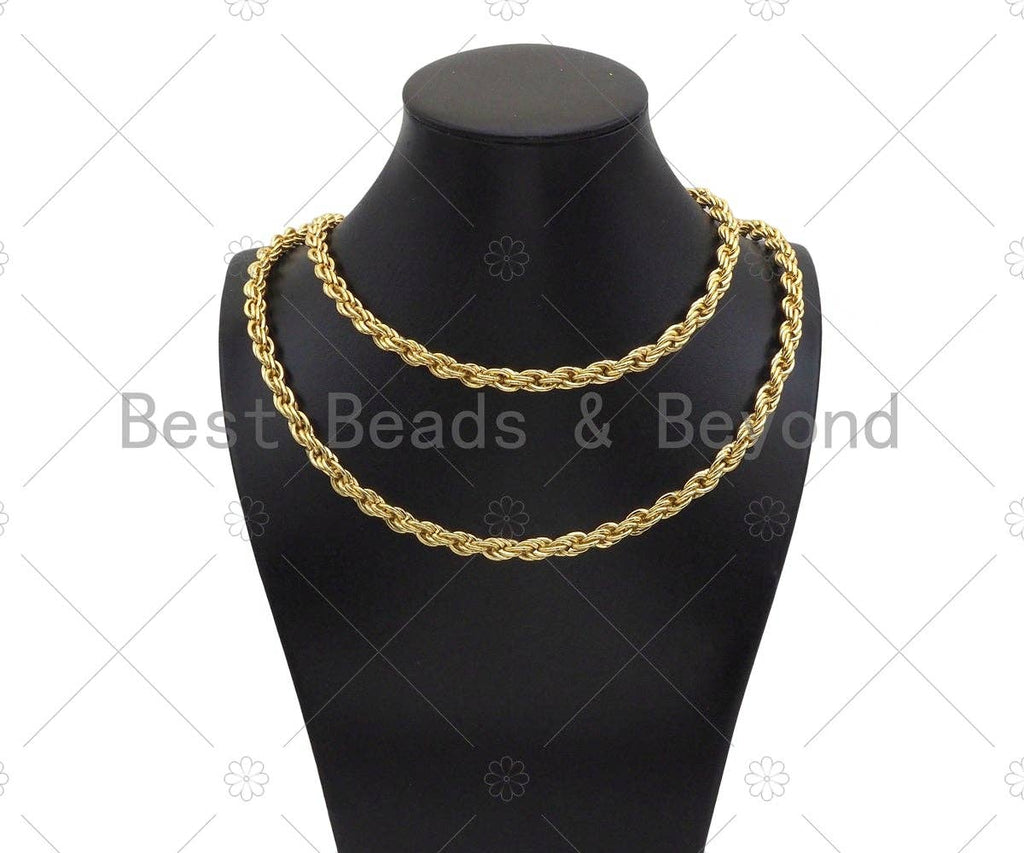 High-Quality Chunky 7mm Rope Chain, wholesale chain, sku#E533