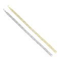 Clear CZ Double Rectangle Line Adjustable Bracelet, Sku#A349