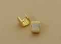 CZ Thick Band Earring, Sku#Y612