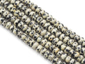 Genuine Dalamtion Jasper Rondelle Smooth Beads, Sku#U1405