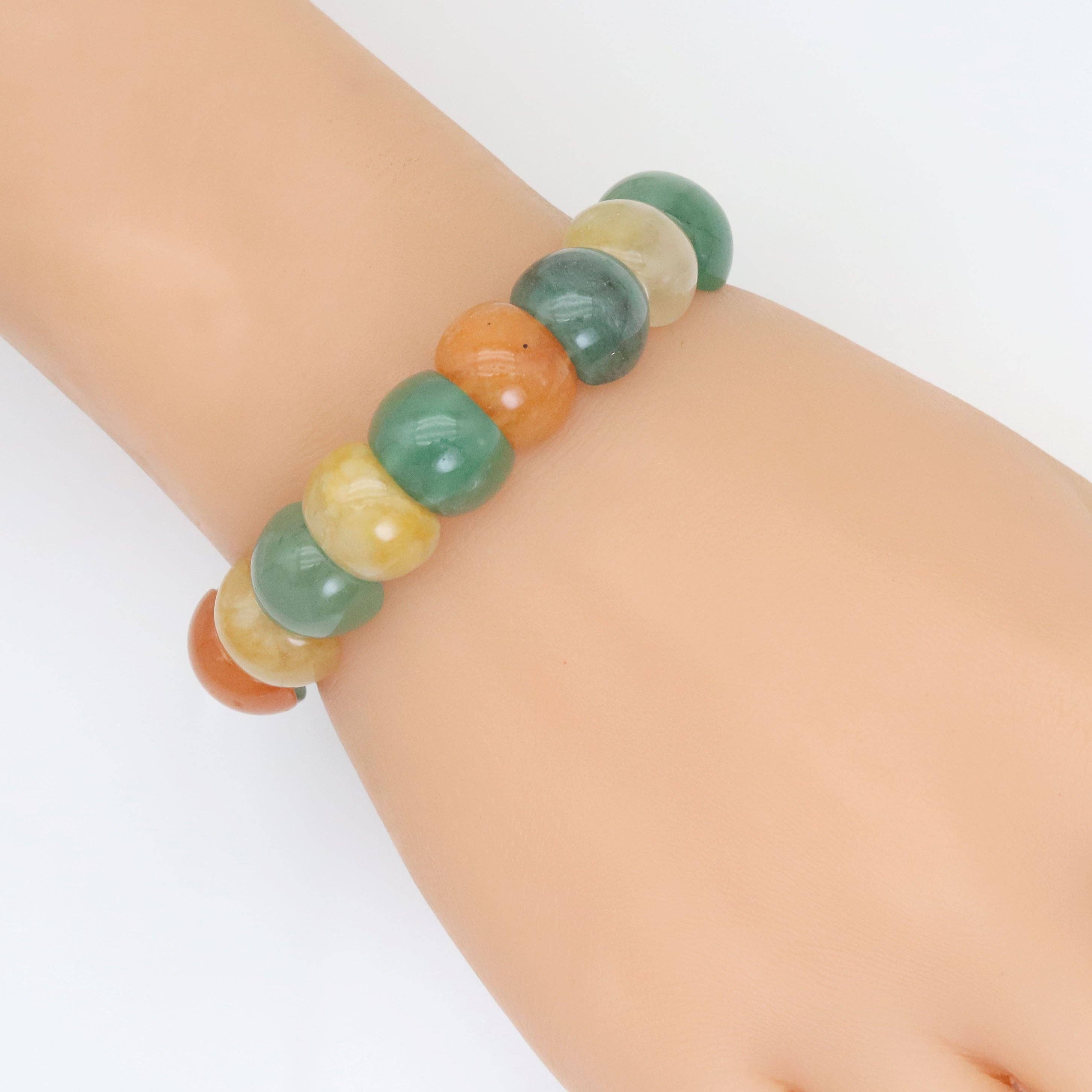 10x14mm Aventurine Rectangle Stretchy Bracelet, Sku#U2004