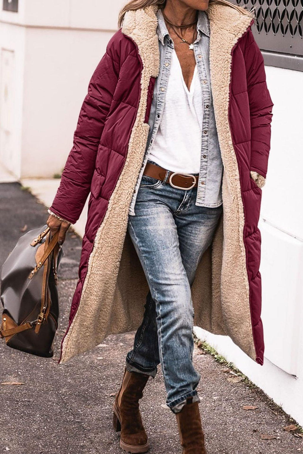 Veste à capuche doublée polaire Rancher – Un vêtement d'extérieur confortable et élégant pour cow-girl en toute occasion