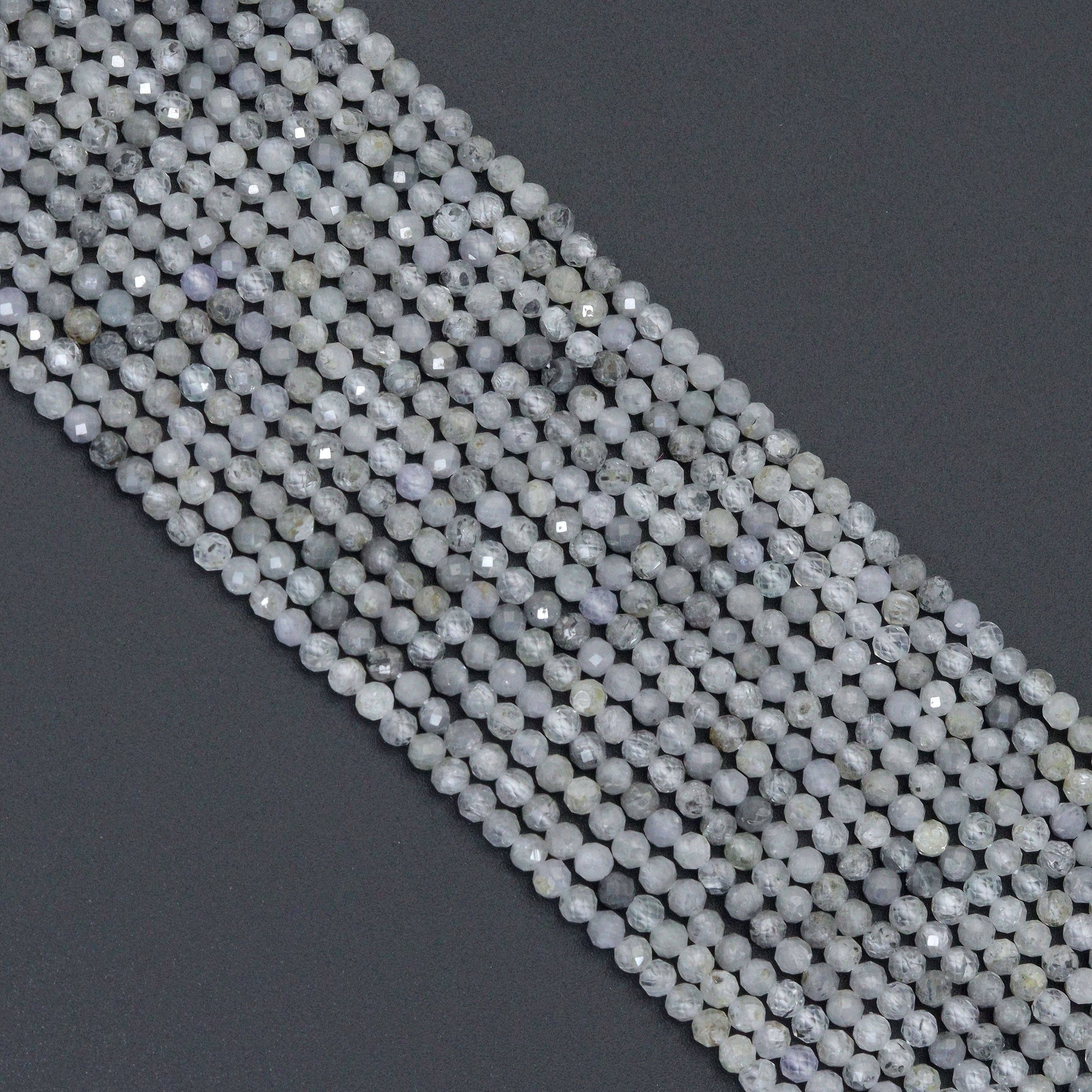 Genuine Cubic Zirconia Round Faceted Beads, Sku#U2192-1