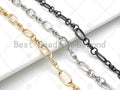 High Quality Oval Round Link Chain , 18K Real Gold Plated Chain, Wholesale bulk Chain, 8x14mm, sku#M324