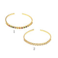 Colorful Clear CZ Star Adjustable Bangle Bracelet, Sku#LD399