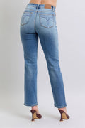 Shiloh - Vintage Wash Thermal Straight Jeans