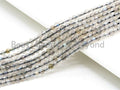 Perles rondes à facettes en labradorite grise naturelle de haute qualité, SKU#U72