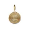 Sundial Charm, Gold, Charm Bar | Charm Necklace, Bag Charm