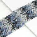 3x4mm Genuine Aquamarine Rondelle Faceted Beads, Sku#U1941