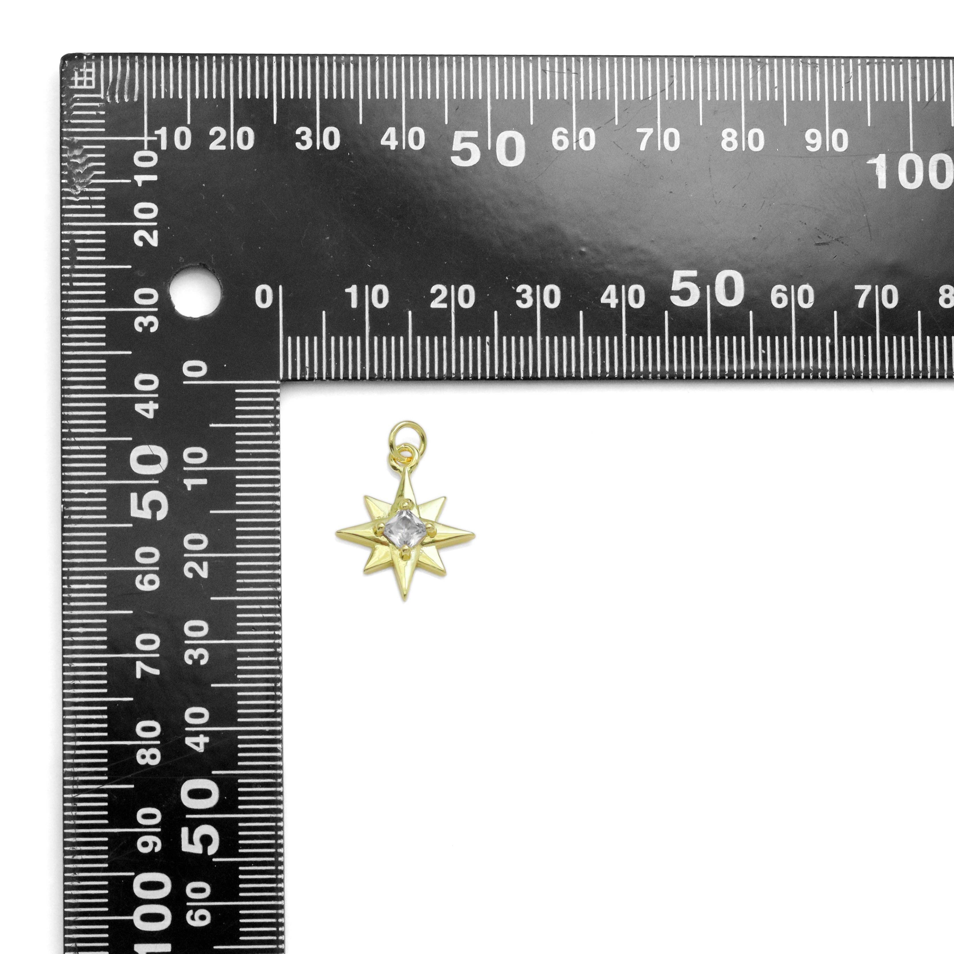 North Star with Diamond Center Charm, Sku#LK937