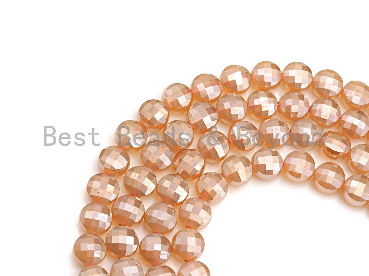 Mystic Turtle Shell Cut Coin Agate Beads, Sku#UA06